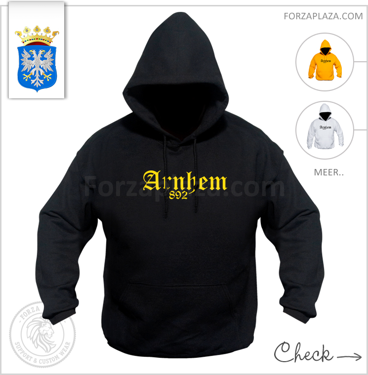 Arnhem 1892 hoodie. Voor Arnhemmers en fanatieke Vitesse Arnhem 1892 hoodie. Voor Arnhemmers en fanatieke Vitesse